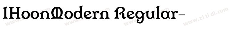 1HoonModern Regular字体转换 1HoonModern Regular字体转换